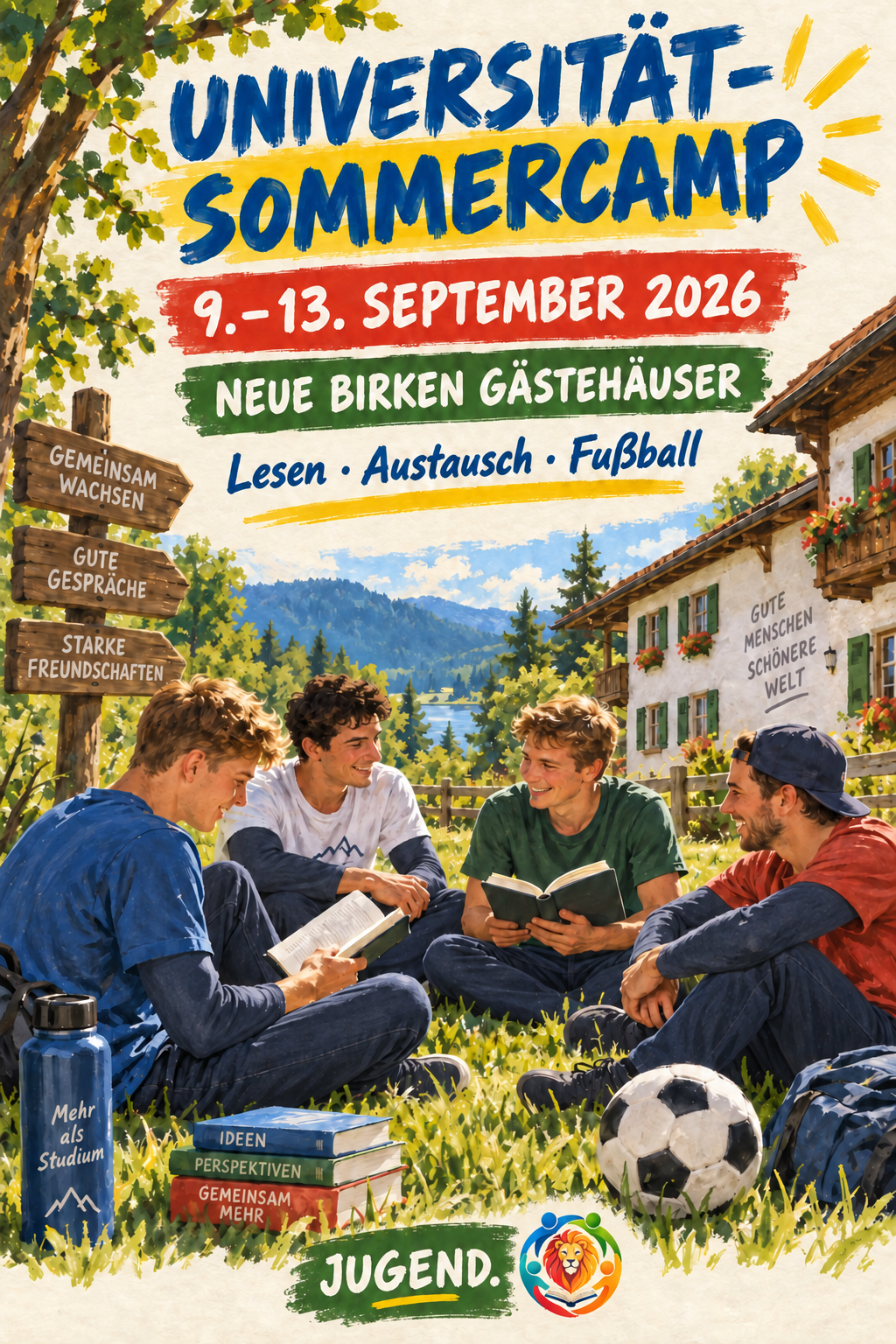 Flyer zum Universität-Sommercamp vom 9. bis 13. September 2026